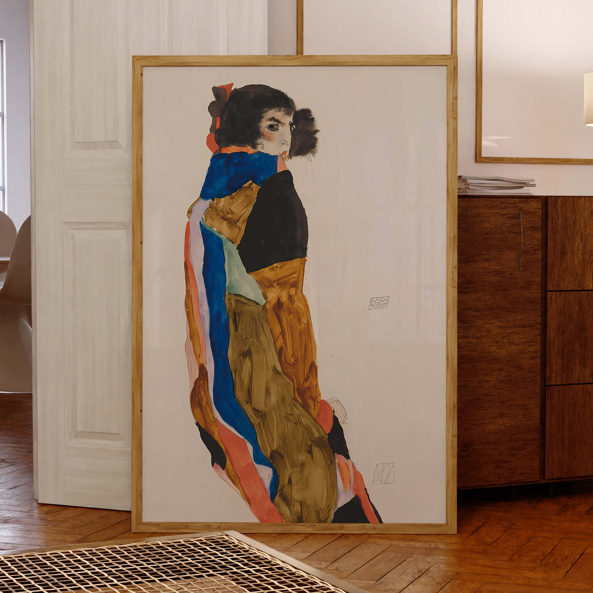 Interior Design Room - Modern Abstract Egon Schiele Moa Vintage