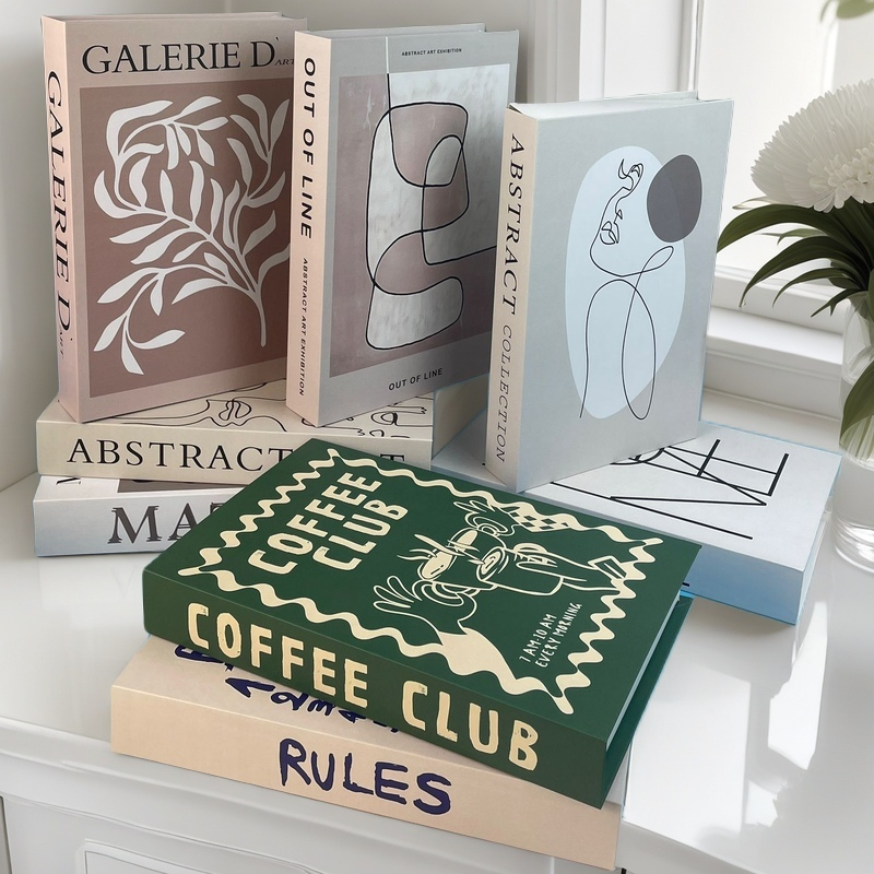 Interior Design Yearbook - Open Luxury Fake Book Storage Box