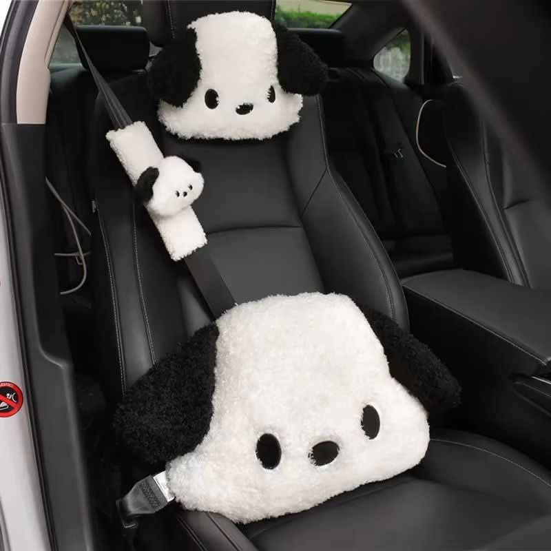 Interior Design Texture - Cartoon Car Plush Lumbar Pillow Headrests