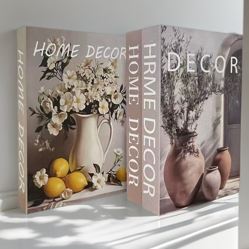 Interior Design Yearbook - Open Luxury Fake Book Storage Box