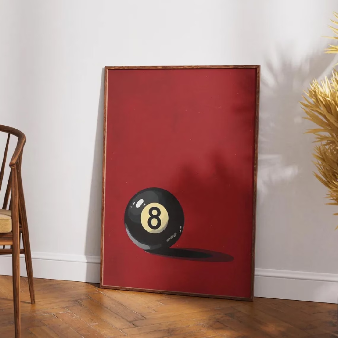 Interior Design Room - Retro-Style Featuring A Lucky 8 Ball