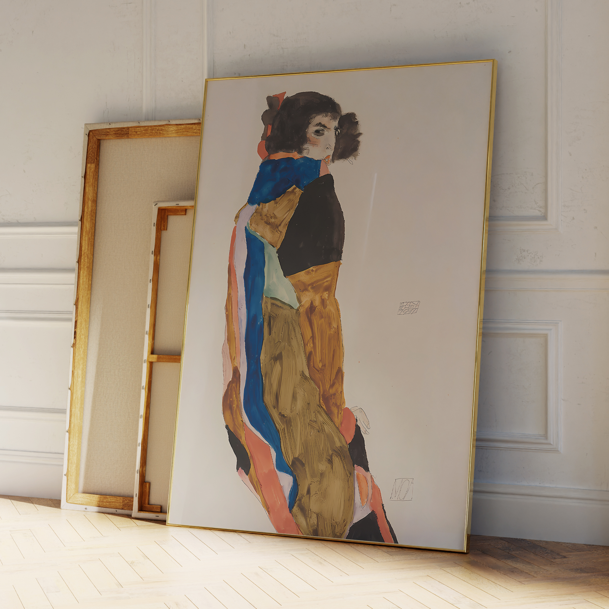 Modern Abstract Egon Schiele M - Interior Design Room ulasan dan harga