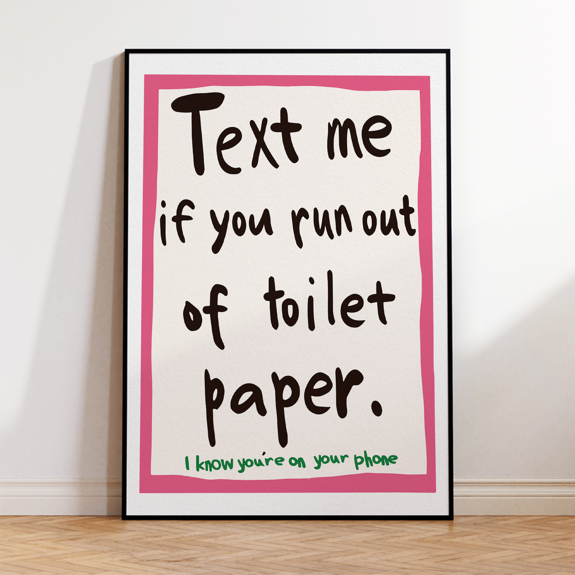 Modern Text Me If You Run Out  - Interior Design Room ulasan dan harga
