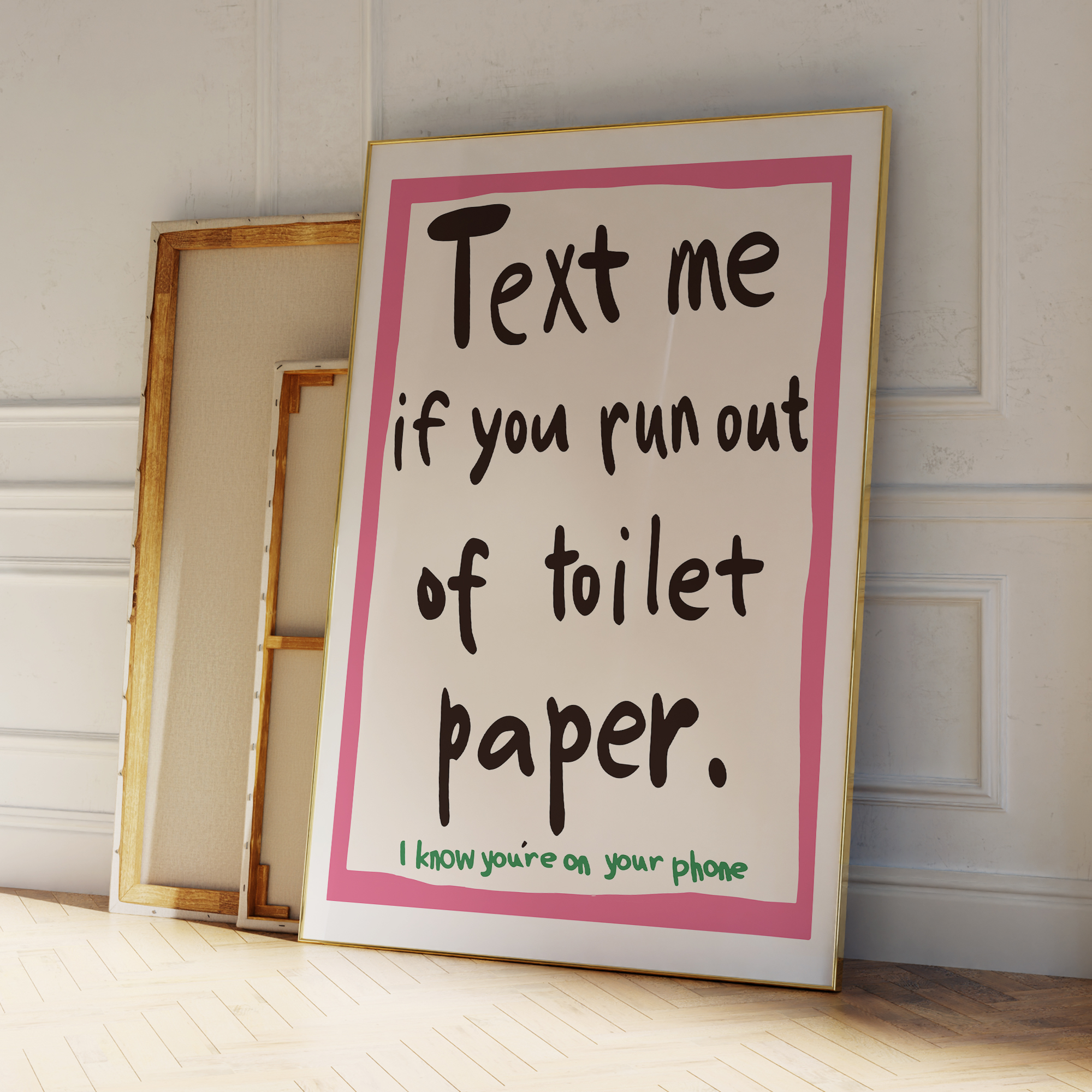 Modern Text Me If You Run Out  - Interior Design Room ulasan dan harga