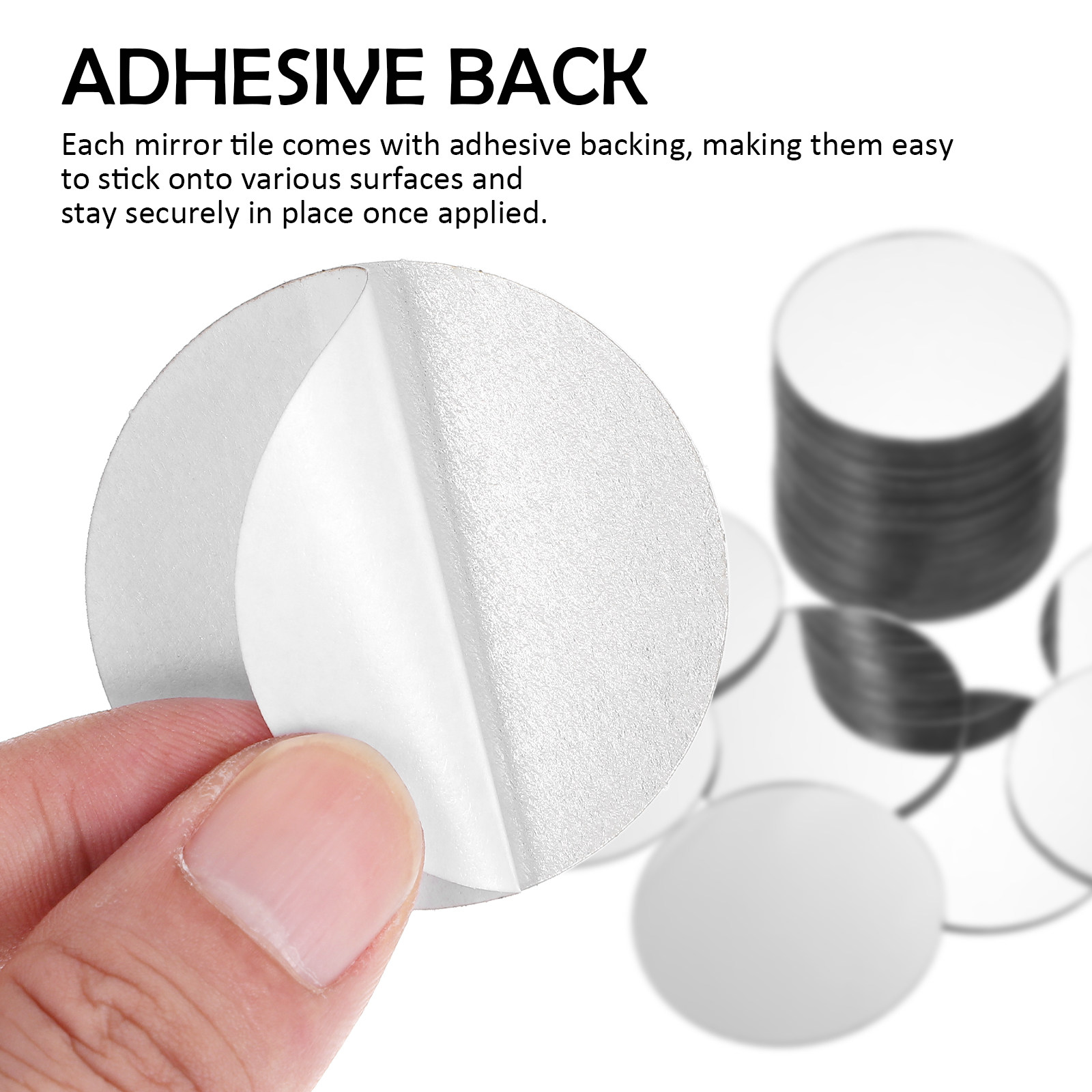 60Pcs Round Mirror Tiles Small - Rattan Mirror Round ulasan dan harga
