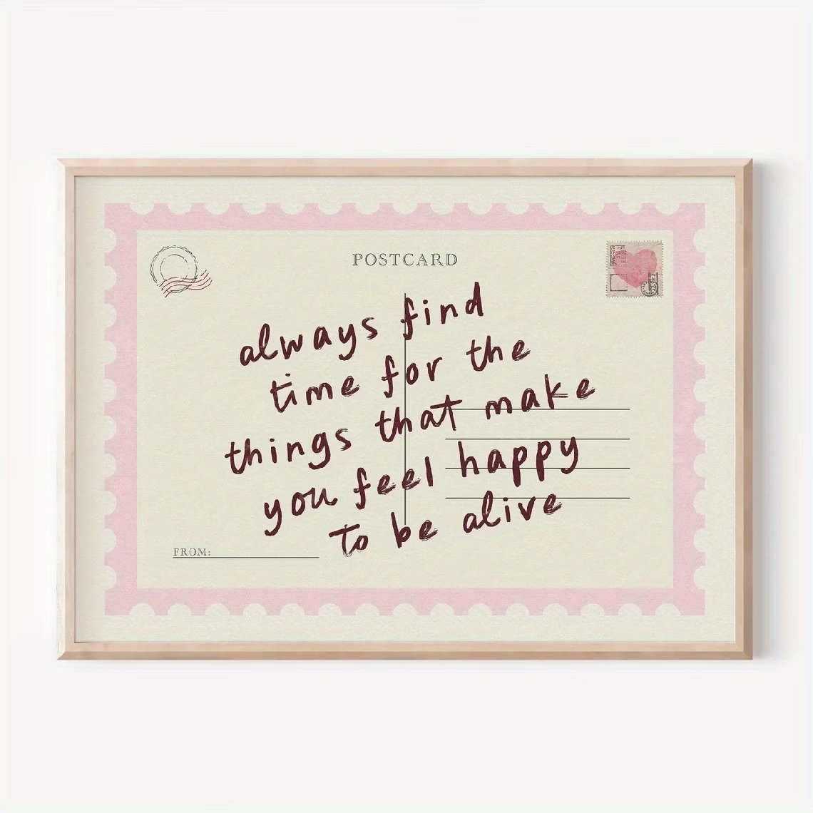 Retro Postcards That Encourage - Interior Design Room ulasan dan harga