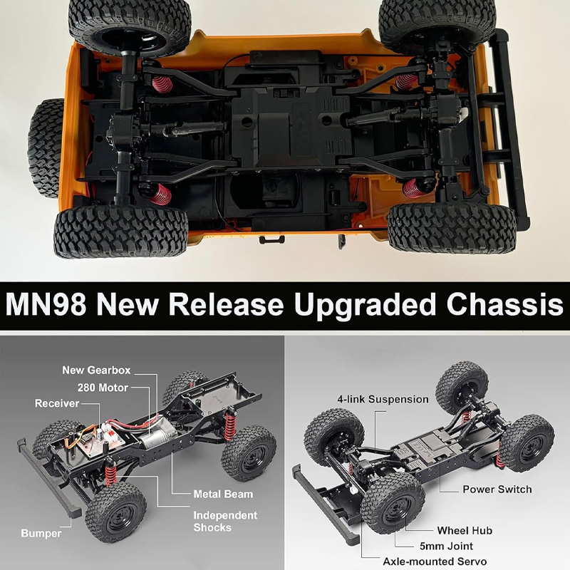 1/12 4WD RC Crawler MN98 MN99s - Interior Design Experience ulasan dan harga