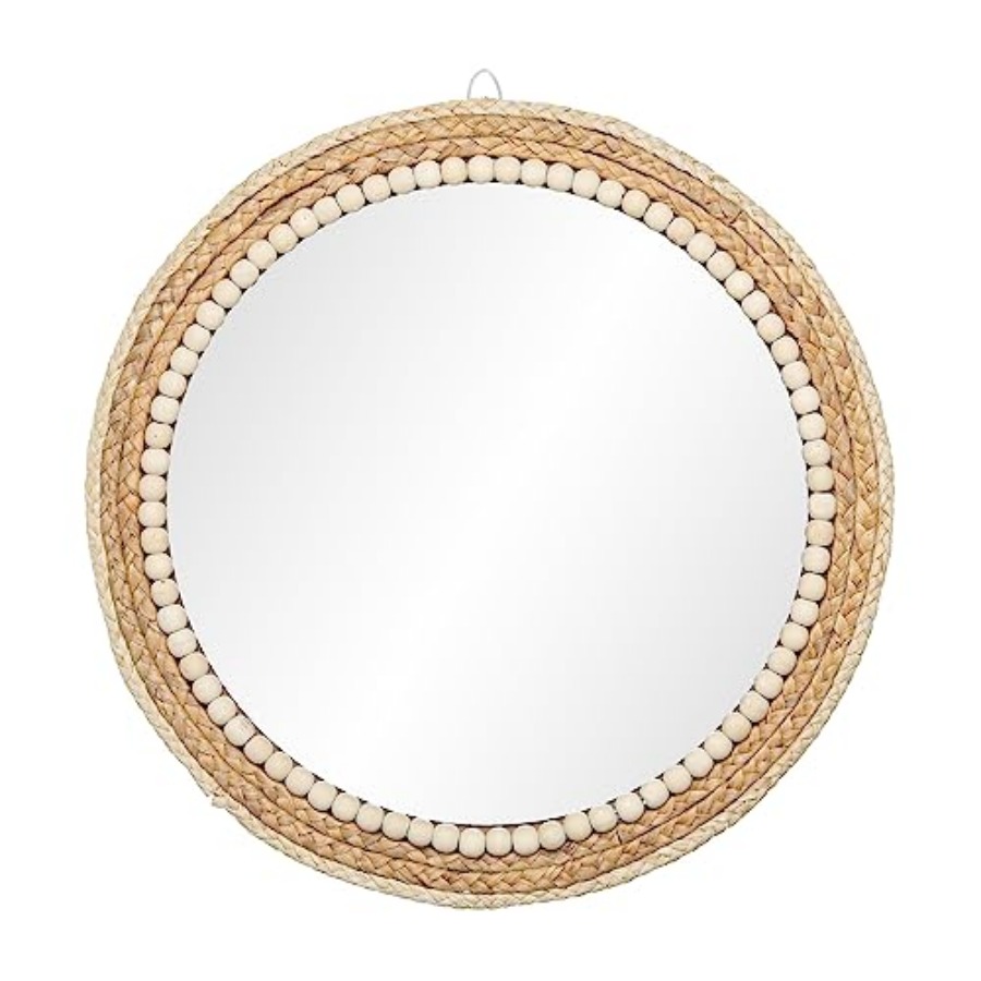 Boho Round Hanging Wall Mirror - Rattan Mirror Round ulasan dan harga