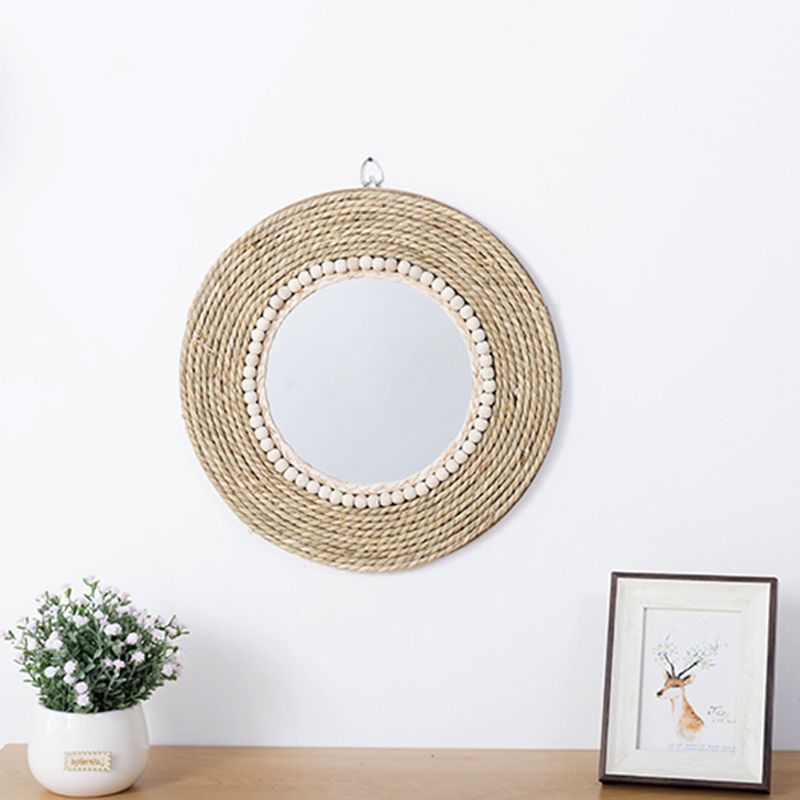 Rattan Handicrafts Decorative  - Rattan Mirror Round ulasan dan harga