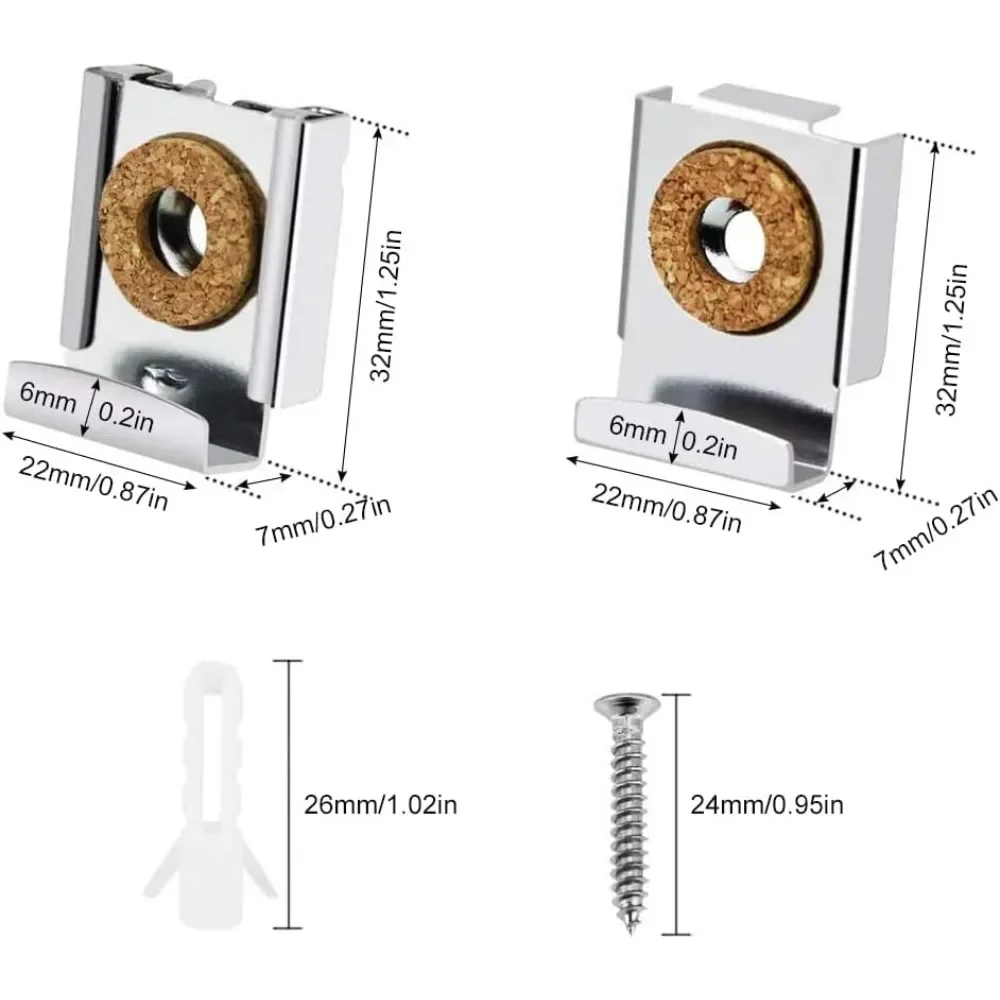 For 4pcs Chrome Mirror Wall Ha - Rattan Mirror Round ulasan dan harga