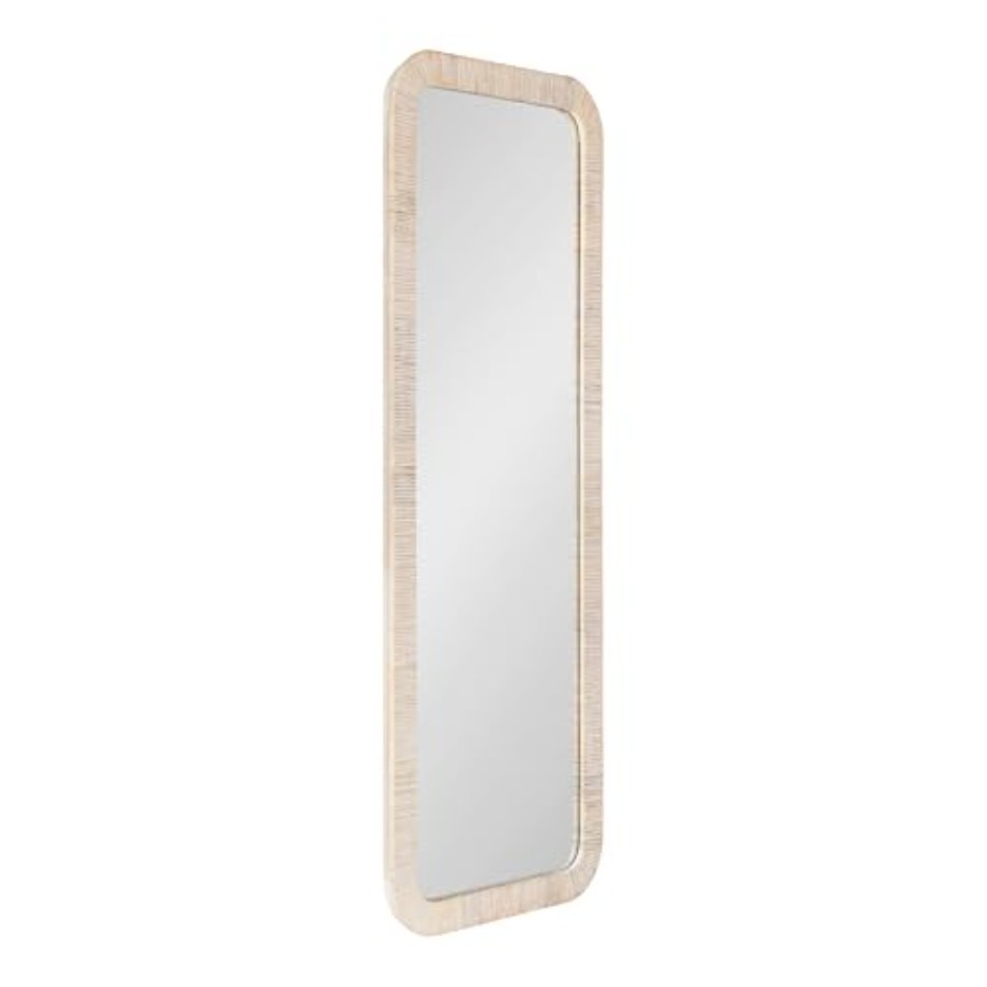 Rahfy Boho Rectangle Rattan Wa - Rattan Mirror Round ulasan dan harga