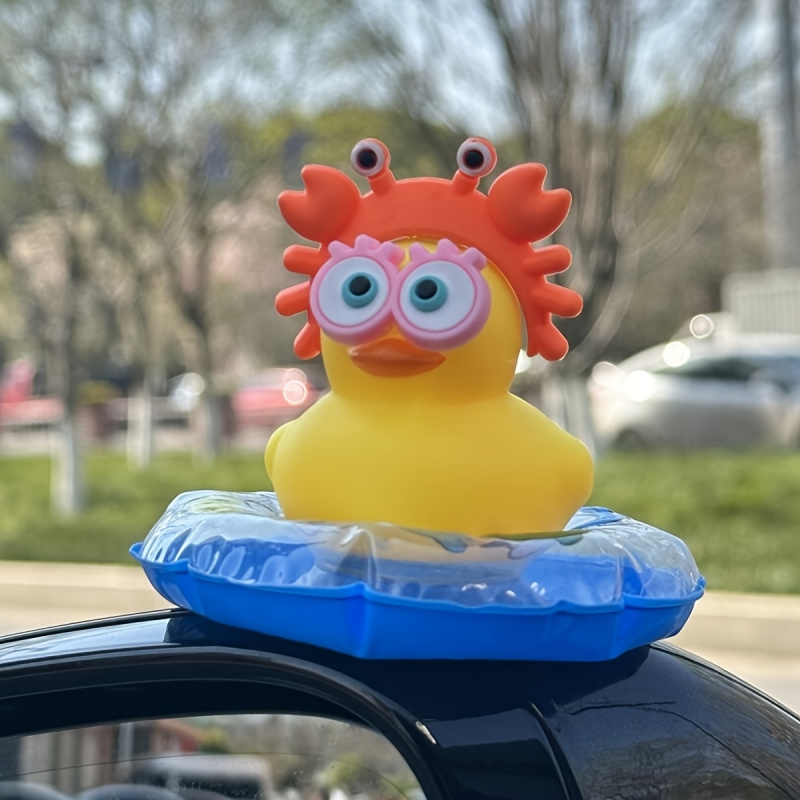 1pc Cute Duck Design Car Acces - Interior Design Texture ulasan dan harga