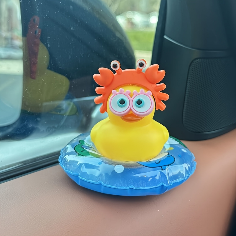 1pc Cute Duck Design Car Acces - Interior Design Texture ulasan dan harga