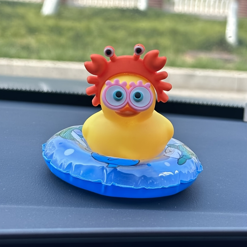 1pc Cute Duck Design Car Acces - Interior Design Texture ulasan dan harga