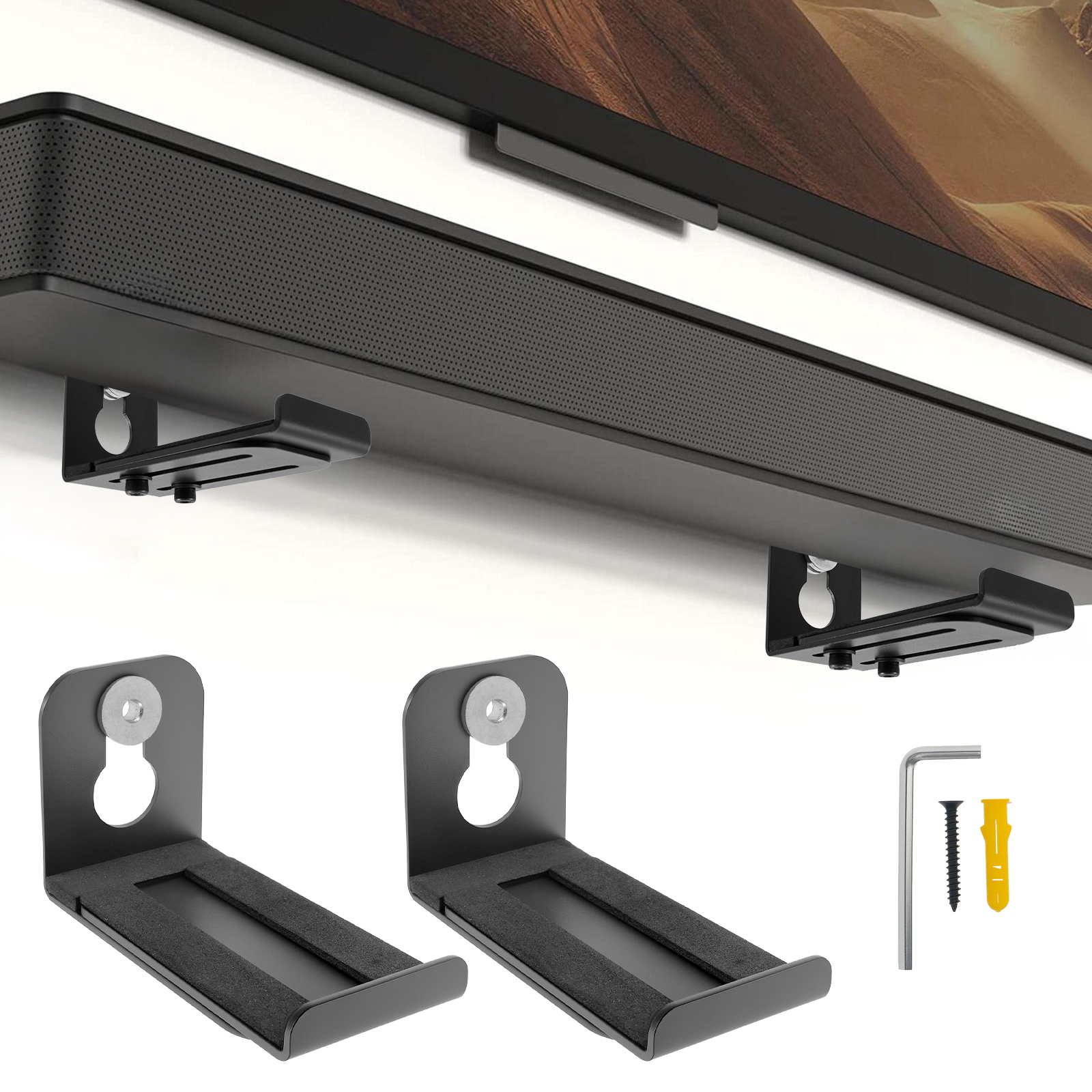 2Pcs Soundbar Speaker Stands W - Interior Design Room ulasan dan harga