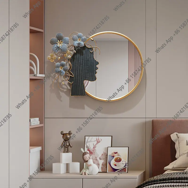 Premium Background Decorative  - Rattan Mirror Round ulasan dan harga